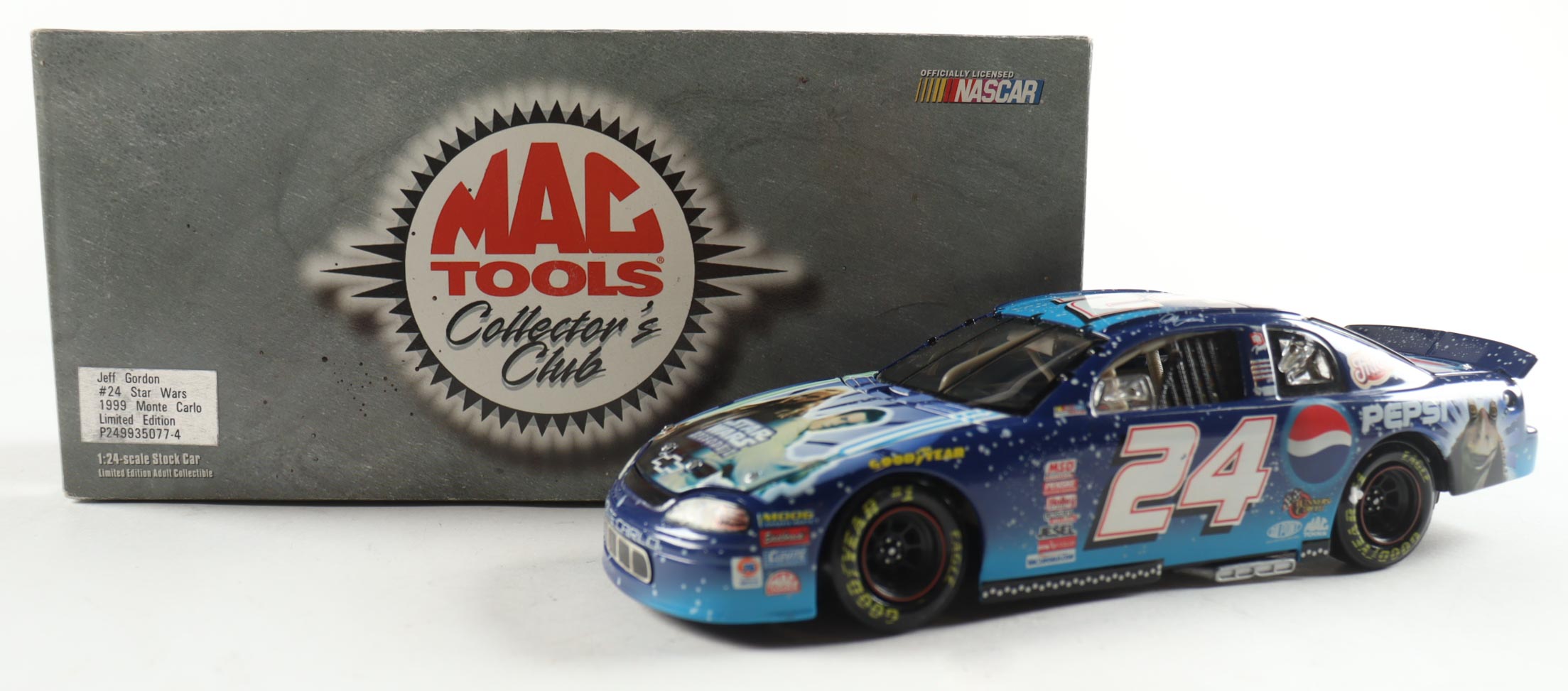 Jeff Gordon LE #24 Star Wars 1999 Monte Carlo 1:24 Die-Cast Car at PristineAuction.com Jeff Gordon LE #24 Star Wars 1999 Monte Carlo 1:24 Die-Cast Car at PristineAuction.com