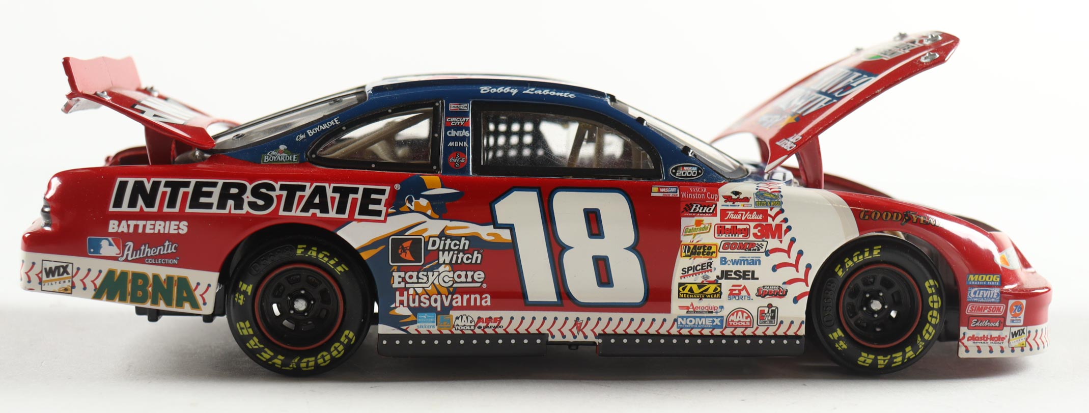 Bobby Labonte LE #18 Interstate Batteries / MLB All-Star Game 2000 Grand Prix 1:24 Die-Cast Car at PristineAuction.com Bobby Labonte LE #18 Interstate Batteries / MLB All-Star Game 2000 Grand Prix 1:24 Die-Cast Car at PristineAuction.com
