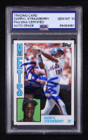 Darryl Strawberry Signed 1984 Topps Inscribed "86 WS Champ" #182 RC (PSA | Autograph Graded PSA 10) at PristineAuction.com
