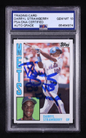 Darryl Strawberry Signed 1984 Topps Inscribed "86 WS Champ" #182 RC (PSA | Autograph Graded PSA 10) at PristineAuction.com