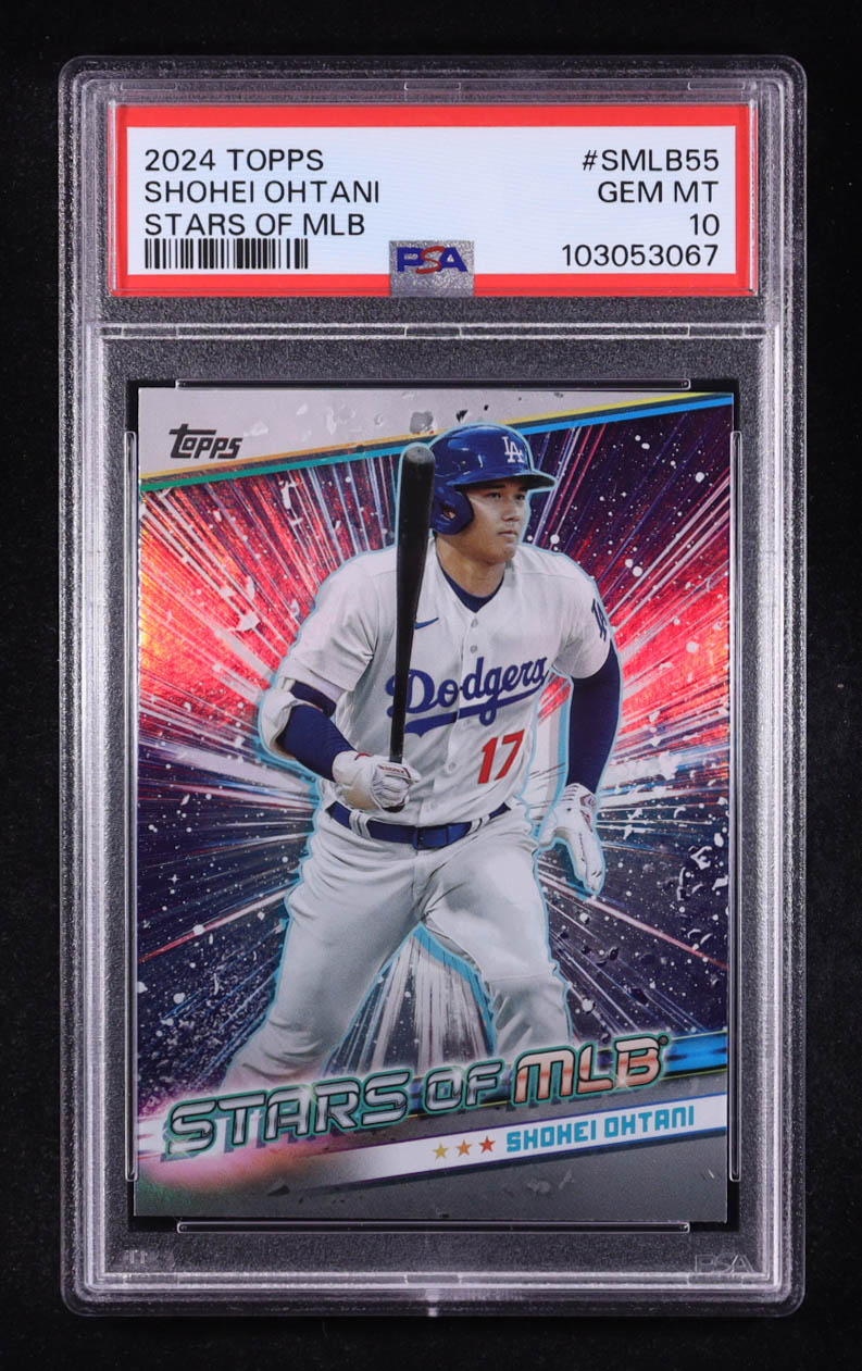 Shohei Ohtani 2024 Topps Stars of MLB #SMLB55 (PSA 10) at PristineAuction.com Shohei Ohtani 2024 Topps Stars of MLB #SMLB55 (PSA 10) at PristineAuction.com