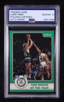 Larry Bird Signed 1984 Star Co. 1980 Rookie Of The Year #3 (PSA | Autograph Graded PSA 10) at PristineAuction.com