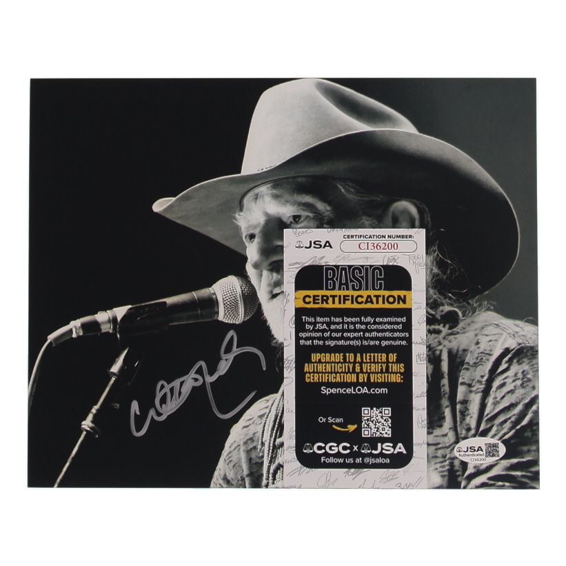 Willie Nelson Signed 8x10 Photo (JSA) at PristineAuction.com Willie Nelson Signed 8x10 Photo (JSA) at PristineAuction.com
