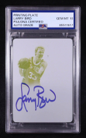 Larry Bird Signed 2016 Panini Flawless Yellow Plate Auto #HOF-LB #1/1 (PSA | Autograph Graded PSA 10) at PristineAuction.com