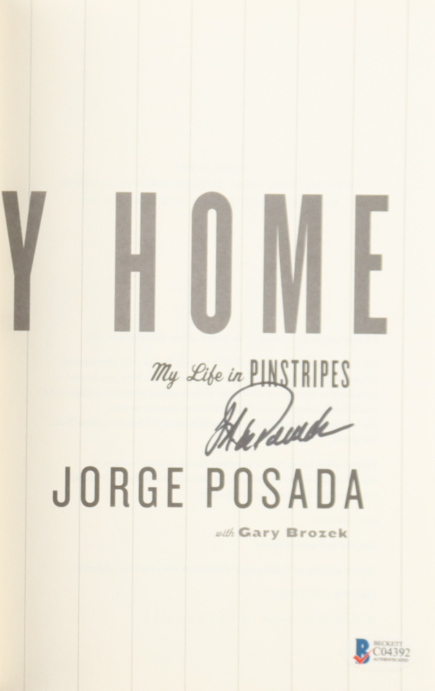 Jorge Posada Signed "The Journey Home" Hardcover Book (Beckett) at PristineAuction.com Jorge Posada Signed "The Journey Home" Hardcover Book (Beckett) at PristineAuction.com