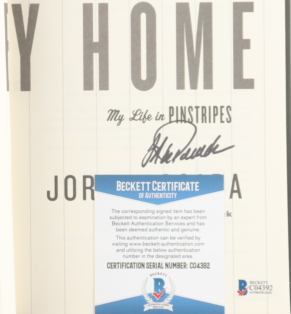 Jorge Posada Signed "The Journey Home" Hardcover Book (Beckett) at PristineAuction.com Jorge Posada Signed "The Journey Home" Hardcover Book (Beckett) at PristineAuction.com
