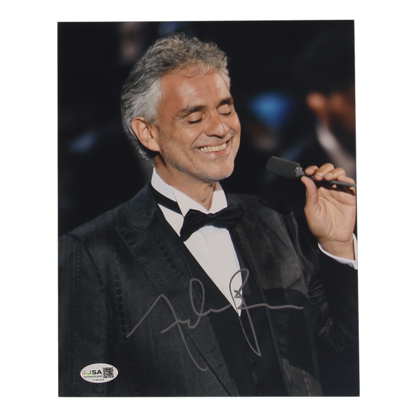 Andrea Bocelli Signed 8x10 Photo (JSA) at PristineAuction.com Andrea Bocelli Signed 8x10 Photo (JSA) at PristineAuction.com