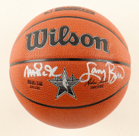 Magic Johnson & Larry Bird Signed 2025 All-Star Game Logo Basketball (PSA & Beckett) at PristineAuction.com