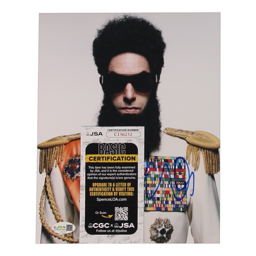 Sacha Baron Cohen Signed "The Dictator" 8x10 Photo (JSA) at PristineAuction.com Sacha Baron Cohen Signed "The Dictator" 8x10 Photo (JSA) at PristineAuction.com