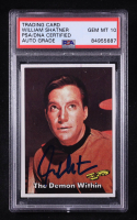 William Shatner Signed 1976 Topps Star Trek The Demon Within #30 (PSA | Autograph Graded PSA 10) at PristineAuction.com
