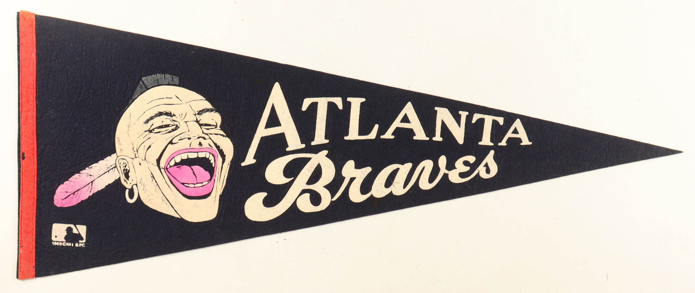 1969 Braves Vintage Pennant at PristineAuction.com 1969 Braves Vintage Pennant at PristineAuction.com