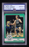 Larry Bird / Magic Johnson Signed 1984 Star Co. 1980-81 Season #8 (PSA | Autograph Graded PSA 10) at PristineAuction.com