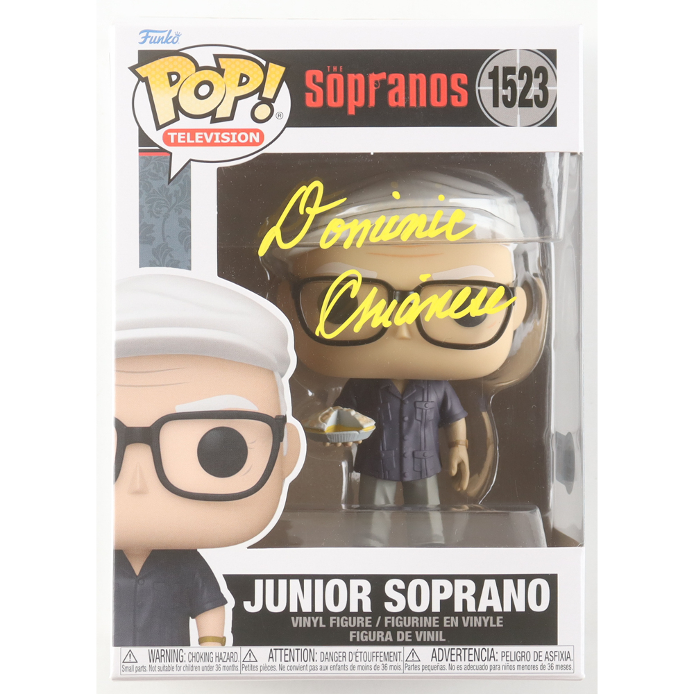 Dominic Chianese Signed "The Sopranos" #1523 Junior Soprano Funko Pop! Vinyl Figure (Beckett) at PristineAuction.com