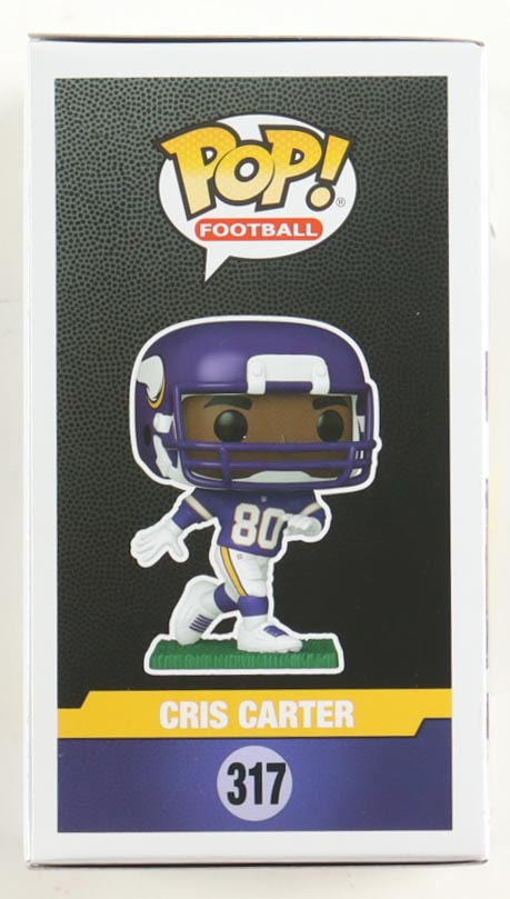 Cris Carter Signed Vikings #317 Funko Pop! Vinyl Figure (Schwartz) at PristineAuction.com Cris Carter Signed Vikings #317 Funko Pop! Vinyl Figure (Schwartz) at PristineAuction.com