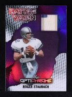 Roger Staubach 2025 Leaf Optichrome Battle Worn Purple JSY #BW20 #2/5 at PristineAuction.com