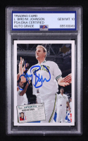 Larry Bird / Magic Johnson Signed 1992 Upper Deck SP Retirement Insert #SP-1 (PSA | Autograph Graded PSA 10) at PristineAuction.com