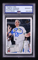 Larry Bird / Magic Johnson Signed 1992 Upper Deck SP Retirement Insert #SP-1 (PSA | Autograph Graded PSA 10) at PristineAuction.com