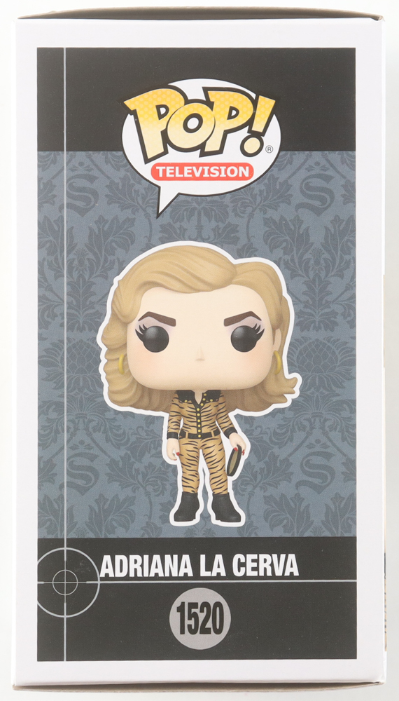Drea de Matteo Signed "The Sopranos" #1520 Adriana La Cerva Funko Pop! Vinyl Figure (Beckett) at PristineAuction.com Drea de Matteo Signed "The Sopranos" #1520 Adriana La Cerva Funko Pop! Vinyl Figure (Beckett) at PristineAuction.com