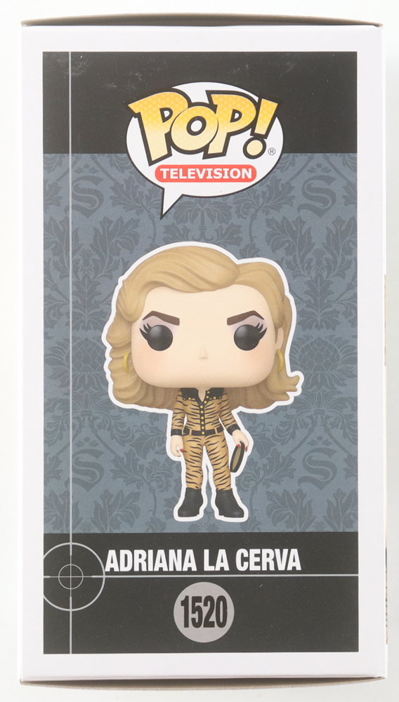Drea de Matteo Signed "The Sopranos" #1520 Adriana La Cerva Funko Pop! Vinyl Figure (Beckett) at PristineAuction.com Drea de Matteo Signed "The Sopranos" #1520 Adriana La Cerva Funko Pop! Vinyl Figure (Beckett) at PristineAuction.com