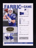 Peyton Manning 2010 Certified Fabric of the Game NFL Die Cut Prime #111 #19/25 at PristineAuction.com