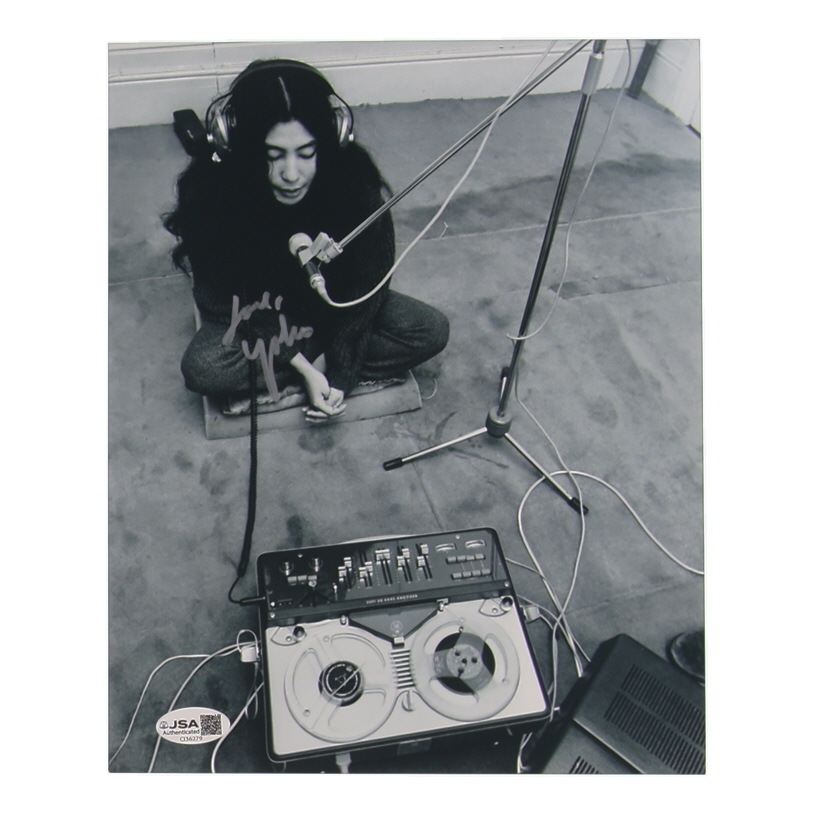 Yoko Ono Signed 8x10 Photo (JSA) at PristineAuction.com Yoko Ono Signed 8x10 Photo (JSA) at PristineAuction.com