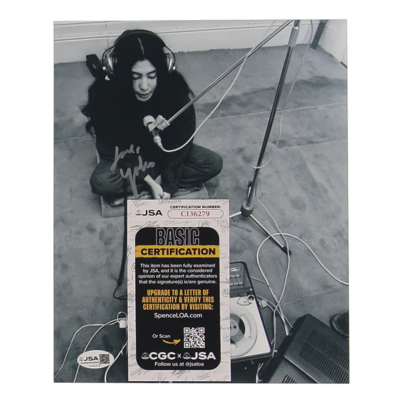 Yoko Ono Signed 8x10 Photo (JSA) at PristineAuction.com Yoko Ono Signed 8x10 Photo (JSA) at PristineAuction.com