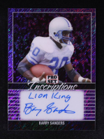 Barry Sanders 2024 Leaf Pro Set Inscriptions Purple Shimmer Autographs #PSIBS1 #7/8 at PristineAuction.com
