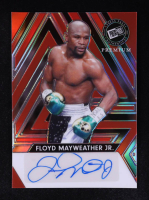 Floyd Mayweather Jr. 2024 Press Pass Premium Autographs Prismatic Red #BAFM1 #2/2 at PristineAuction.com