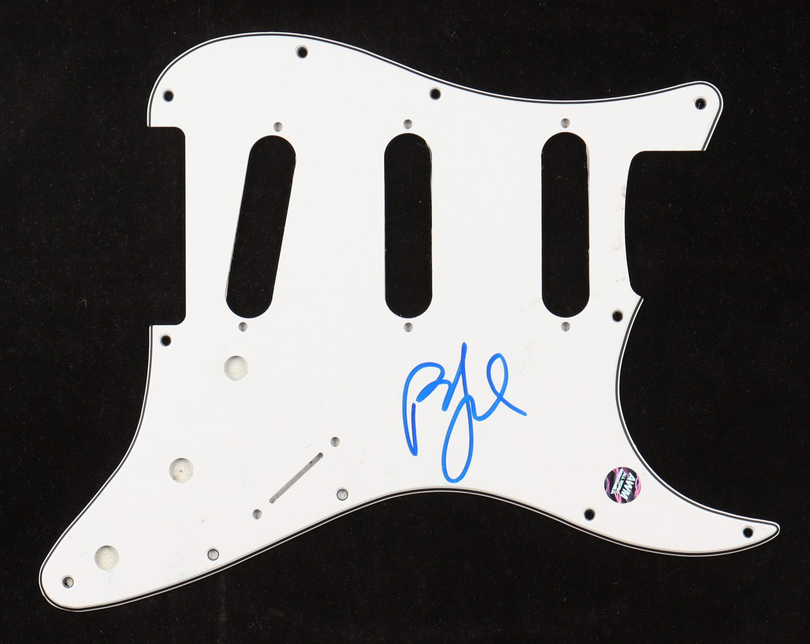 Billy Joel Signed Electric Guitar Pickguard (AWM) at PristineAuction.com Billy Joel Signed Electric Guitar Pickguard (AWM) at PristineAuction.com