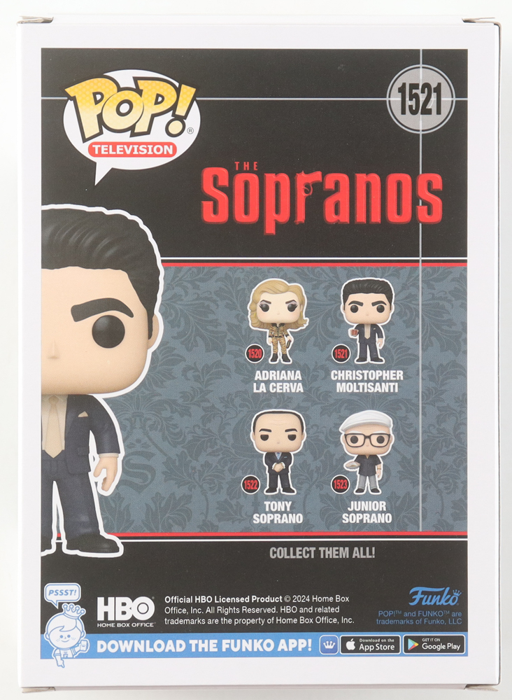 Michael Imperioli Signed "The Sopranos" #1521 Christopher Moltisanti Funko Pop! Vinyl Figure (Beckett) at PristineAuction.com Michael Imperioli Signed "The Sopranos" #1521 Christopher Moltisanti Funko Pop! Vinyl Figure (Beckett) at PristineAuction.com