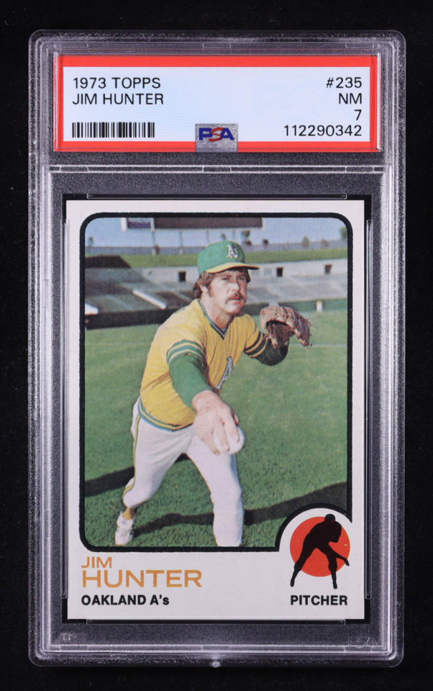 Jim Hunter 1973 Topps #235 (PSA 7)