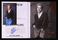 Drew Barrymore 2024 Leaf A-List Magazine History Book Pop Culture Edition Ch.1 Bronze Foil Autographs #ALMDB1 #08/25 at PristineAuction.com