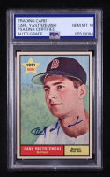 Carl Yastrzemski Signed 1961 Topps Star Rookie #287 (PSA | Autograph Graded PSA 10) at PristineAuction.com