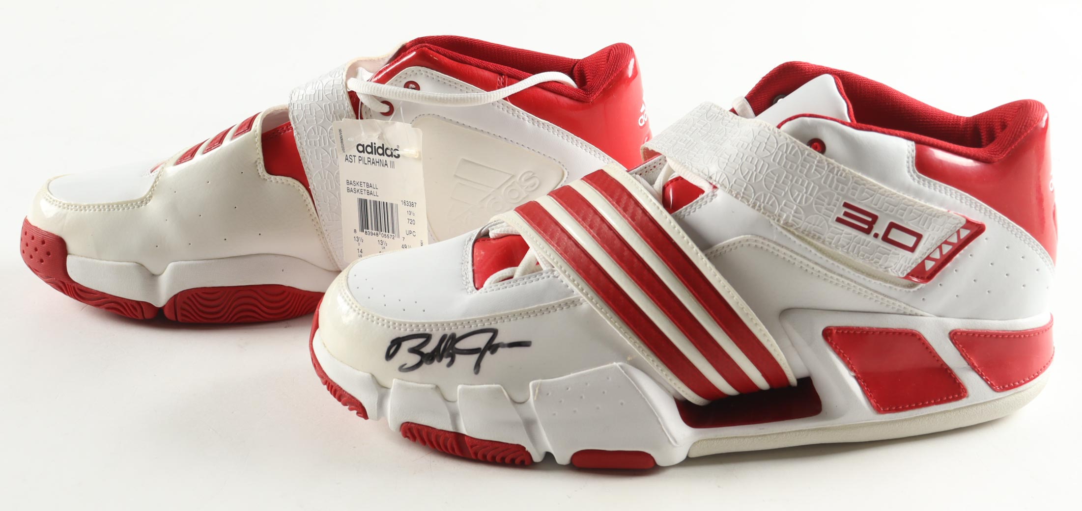 Bobby Jones Signed Pair of Adidas Piranha 3.0 Basketball Shoes Inscribed "8x All-Defensive Team" (Beckett) at PristineAuction.com Bobby Jones Signed Pair of Adidas Piranha 3.0 Basketball Shoes Inscribed "8x All-Defensive Team" (Beckett) at PristineAuction.com