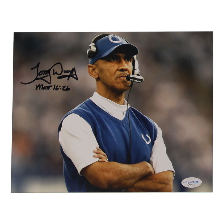 Tony Dungy Signed Colts 8x10 Photo (ACOA) at PristineAuction.com Tony Dungy Signed Colts 8x10 Photo (ACOA) at PristineAuction.com