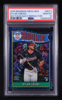 Dylan Crews 2025 Bowman Chrome Mega Box Rookie of the Year Favorites Navy Refractors #ROY1 #144/175 RC (PSA 10) at PristineAuction.com