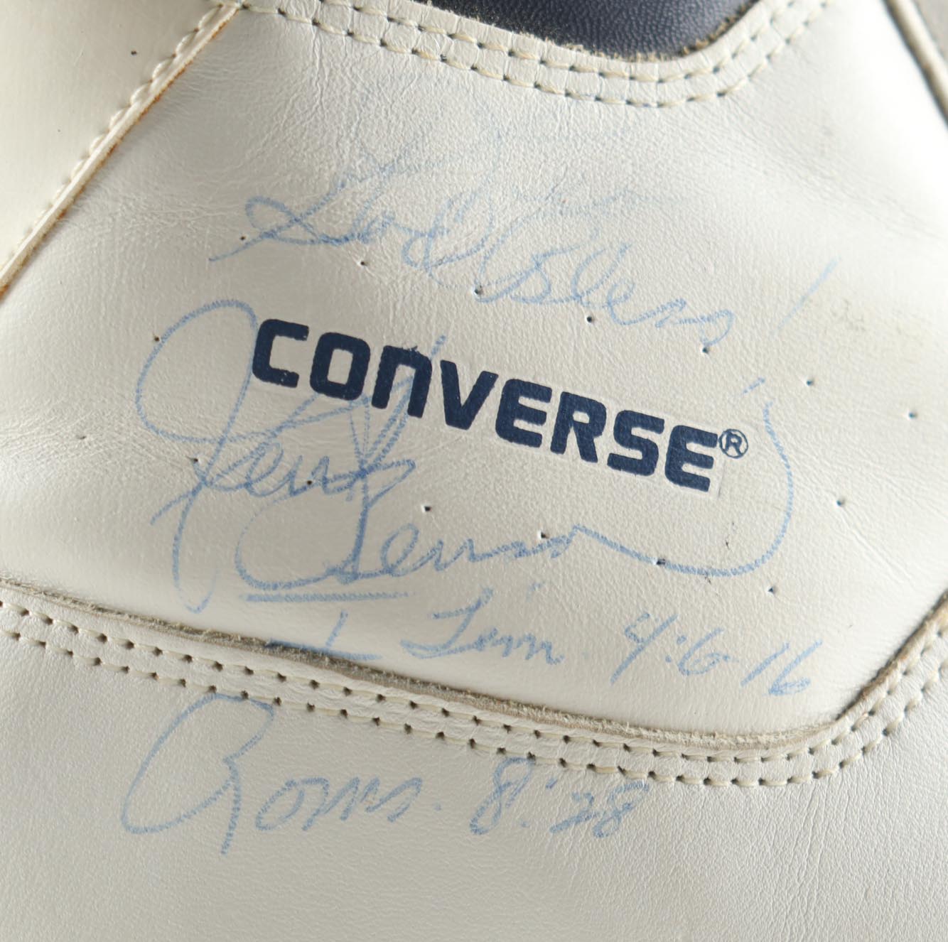 Kent Benson Signed Pair of Vintage Converse Startech Basketball Shoes with Inscriptions (Beckett) at PristineAuction.com Kent Benson Signed Pair of Vintage Converse Startech Basketball Shoes with Inscriptions (Beckett) at PristineAuction.com