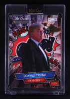 Donald Trump 2025 Wild Card Alumination Lazer American Flag #DT5 #2/3 at PristineAuction.com