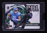 Jaxson Dart 2024 Wild Card QB1 On the Clock White Green Lava #JD1 #02/10 RC at PristineAuction.com
