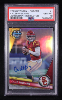 Caleb Williams 2023 Bowman Chrome University Autographs Refractors #1 #208/499 RC (PSA 10) at PristineAuction.com