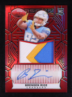 Brenden Rice 2024 Panini Obsidian Rookie Jumbo Jersey Autographs Red #234 #58/75 RC at PristineAuction.com