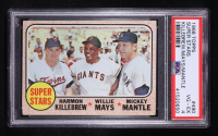 Harmon Killebrew / Willie Mays / Mickey Mantle 1968 Topps #490 Super Stars (PSA 4) at PristineAuction.com