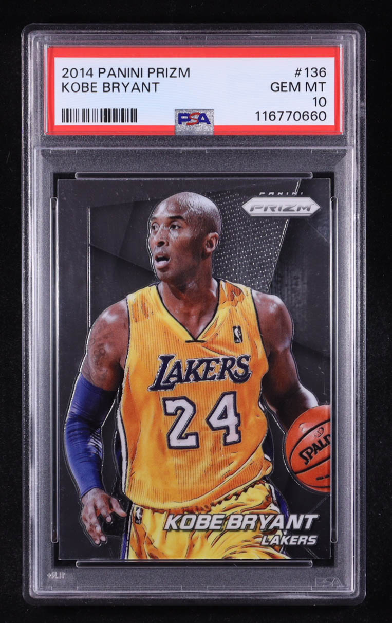 Kobe Bryant 2014-15 Panini Prizm #136 (PSA 10) at PristineAuction.com Kobe Bryant 2014-15 Panini Prizm #136 (PSA 10) at PristineAuction.com
