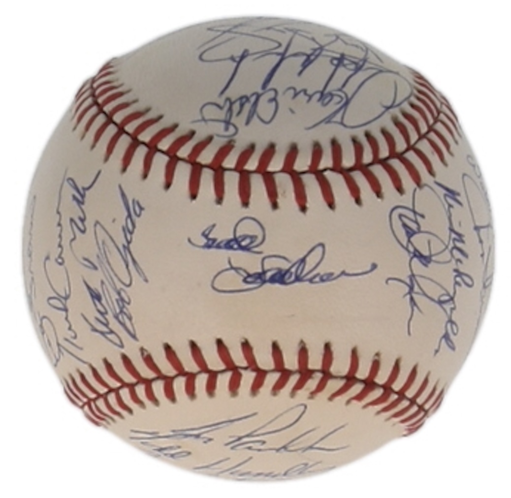 c. 1990 Mets ONL Baseball Signed by (29) with Darryl Strawberry, Doc Gooden, David Cone, Howard Johnson (SportsCards.com) at PristineAuction.com c. 1990 Mets ONL Baseball Signed by (29) with Darryl Strawberry, Doc Gooden, David Cone, Howard Johnson (SportsCards.com) at PristineAuction.com