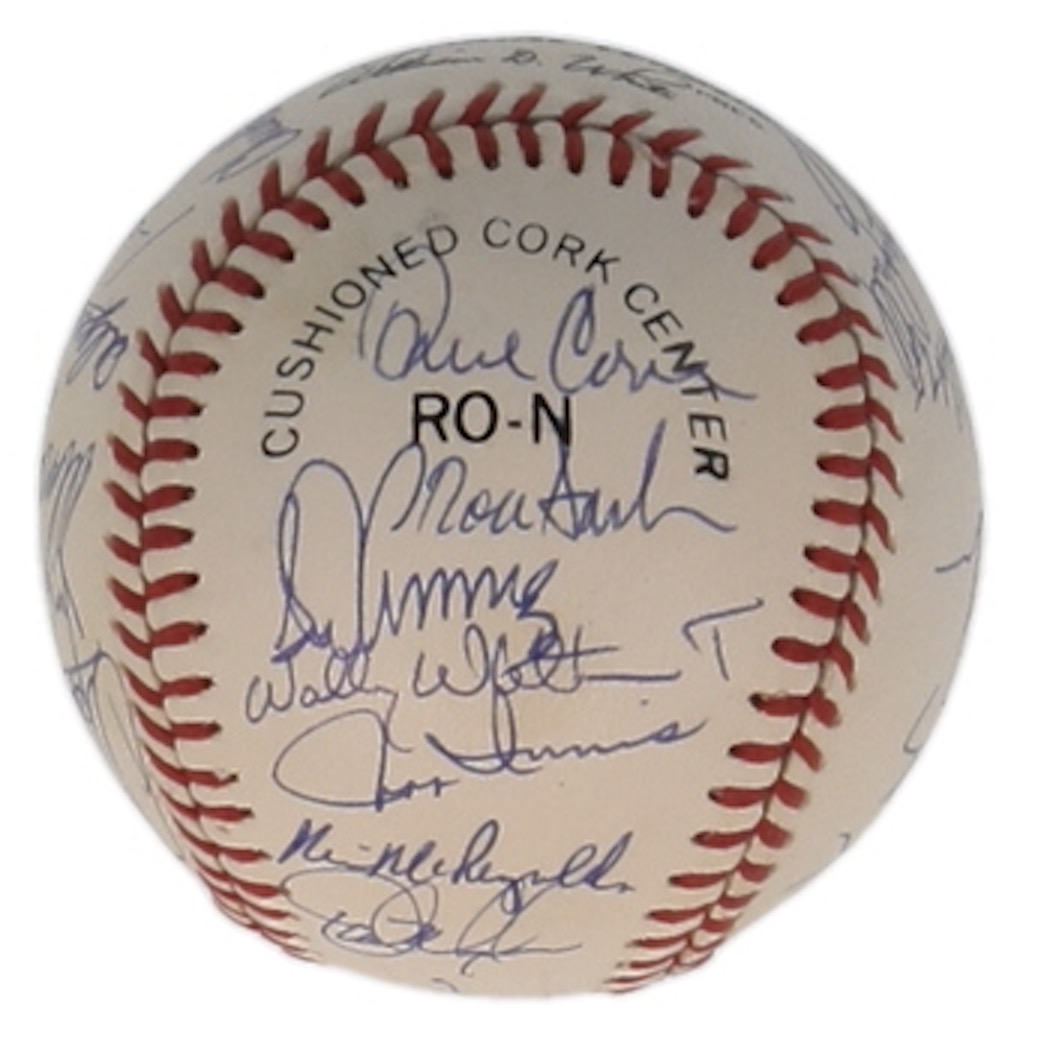 c. 1990 Mets ONL Baseball Signed by (29) with Darryl Strawberry, Doc Gooden, David Cone, Howard Johnson (SportsCards.com) at PristineAuction.com c. 1990 Mets ONL Baseball Signed by (29) with Darryl Strawberry, Doc Gooden, David Cone, Howard Johnson (SportsCards.com) at PristineAuction.com