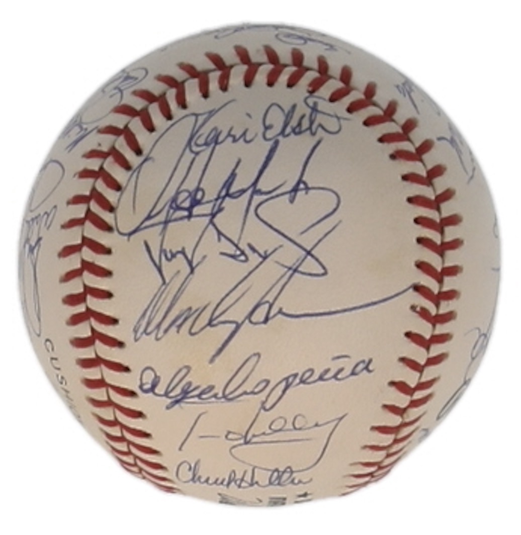 c. 1990 Mets ONL Baseball Signed by (29) with Darryl Strawberry, Doc Gooden, David Cone, Howard Johnson (SportsCards.com) at PristineAuction.com c. 1990 Mets ONL Baseball Signed by (29) with Darryl Strawberry, Doc Gooden, David Cone, Howard Johnson (SportsCards.com) at PristineAuction.com