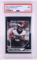 Saquon Barkley 2024 Clearly Donruss Black #43 #5/5 (PSA 9) at PristineAuction.com