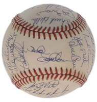 c. 1990 Mets ONL Baseball Signed by (31) with Darryl Strawberry, Doc Gooden, David Cone, Howard Johnson (SportsCards.com) at PristineAuction.com