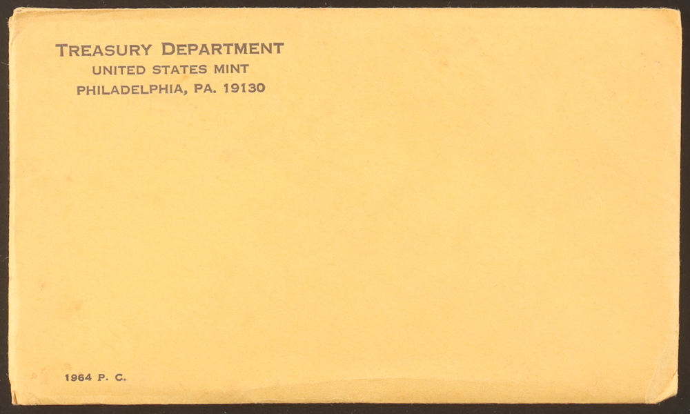 1964 Uncirculated United States Mint Souvenir (5) Coin Set at PristineAuction.com 1964 Uncirculated United States Mint Souvenir (5) Coin Set at PristineAuction.com