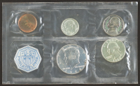 1964 Uncirculated United States Mint Souvenir (5) Coin Set at PristineAuction.com